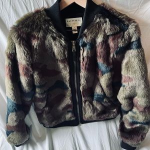 Anthropologie Marrakech Faux Camo Bomber Jacket- size medium. Worn once.